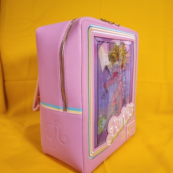 Loungefly Barbie 65th Anniversary Doll Box Triple Lenticular Mini Backpack NEW main image 10